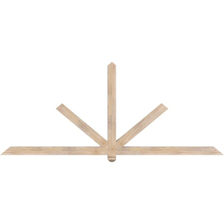Ekena Millwork Kennewick Smooth Timber Gable Bracket, Douglas Fir, 96"W x 40"H x 3 1/2"D x 3 1/2"F, 10/12 Pitch GBW096X40X0404KEN00SDF